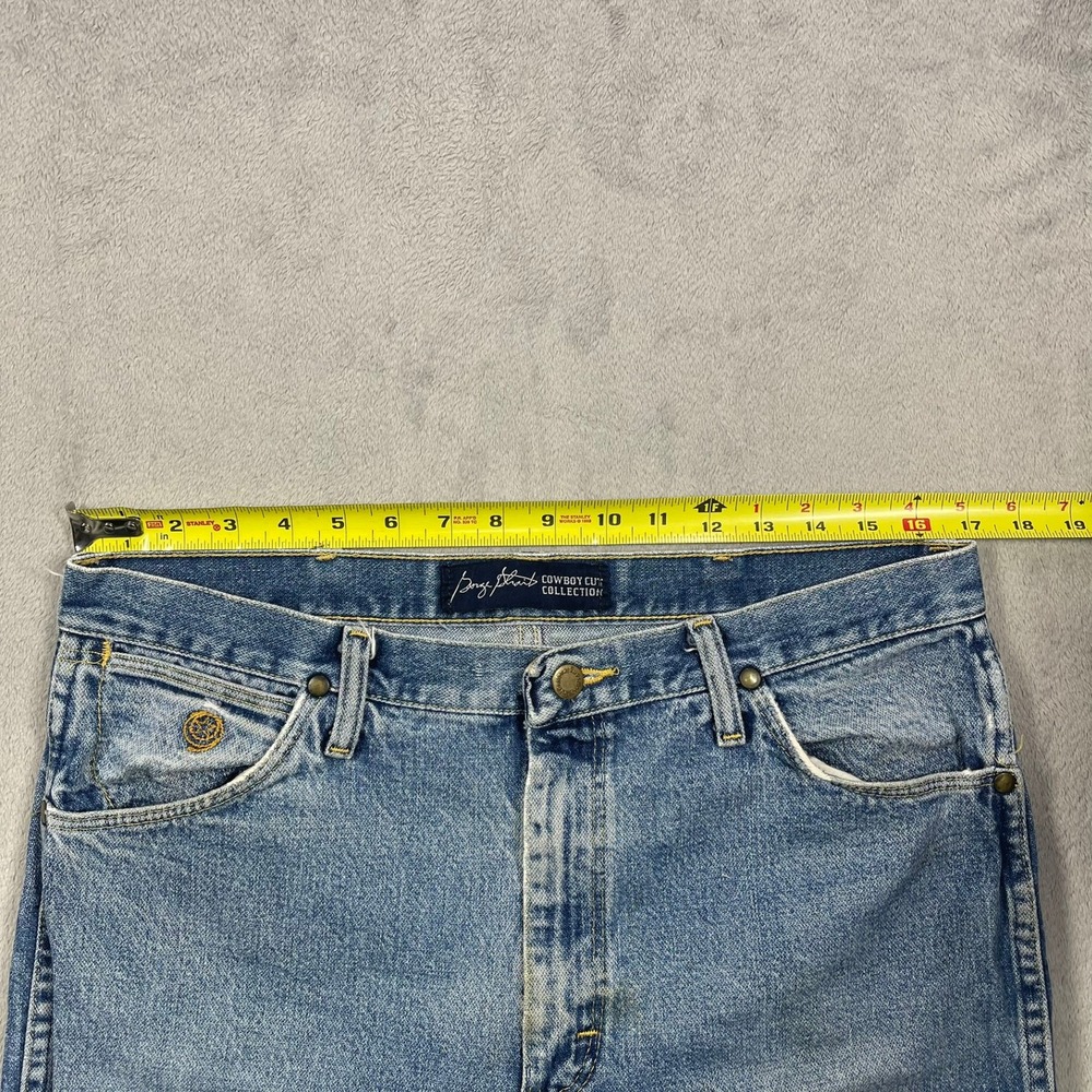 Wrangler George Strait Jeans Mens 35(34)x30(26) Blue Cowboy Cut Denim 936GSHD - Picture 9 of 9